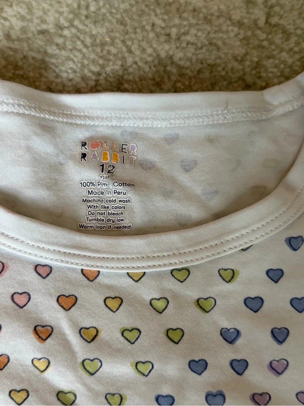 Roller Rabbit Girls' Heart-Print Pajama shorts and t-shirt set